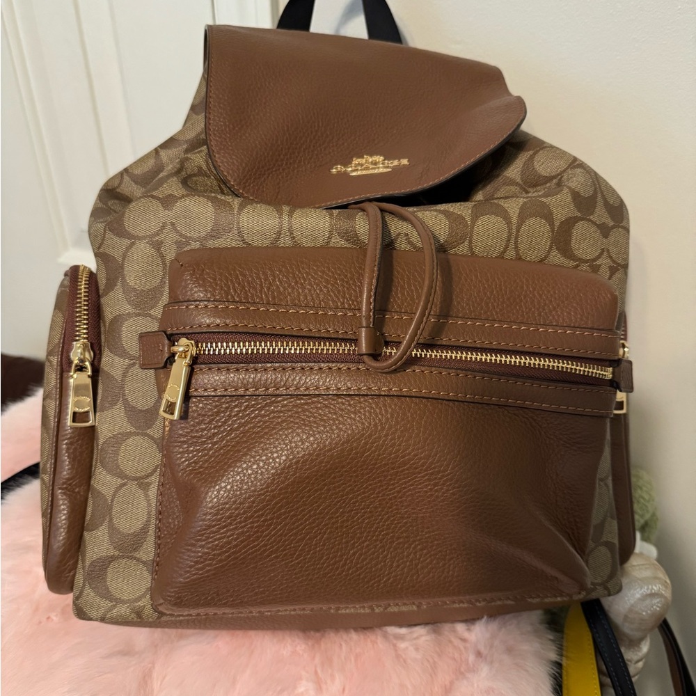 Coach Tan Interior Backpack